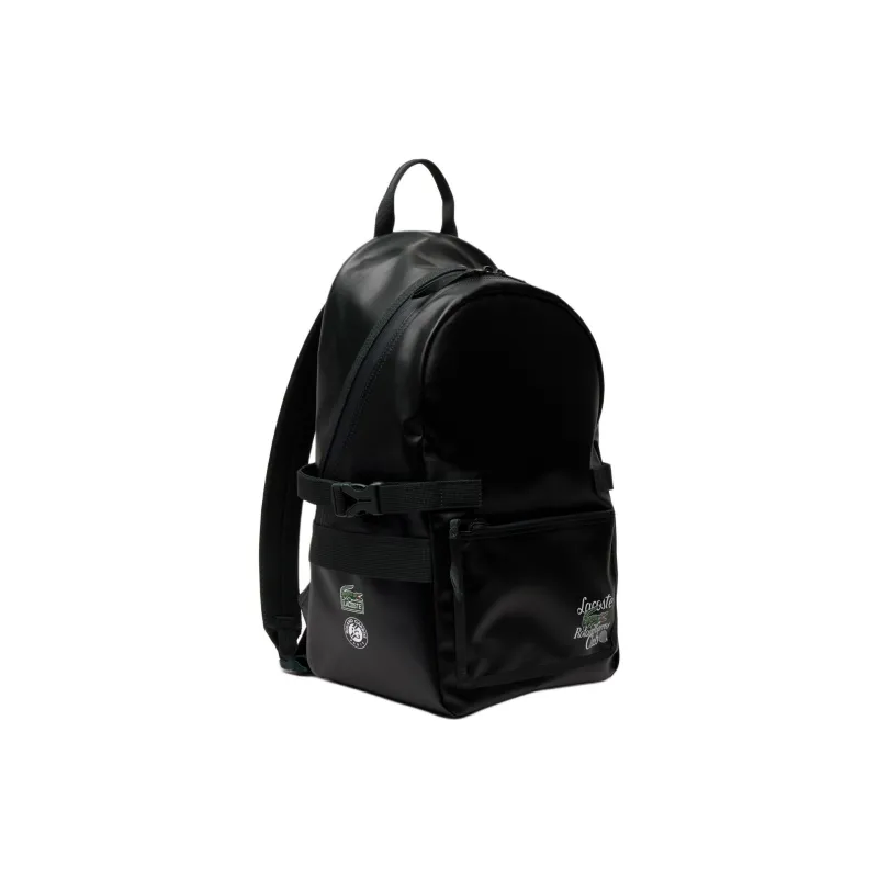 LACOSTE Coated Polyester Backpack Small Size Men's Green-1