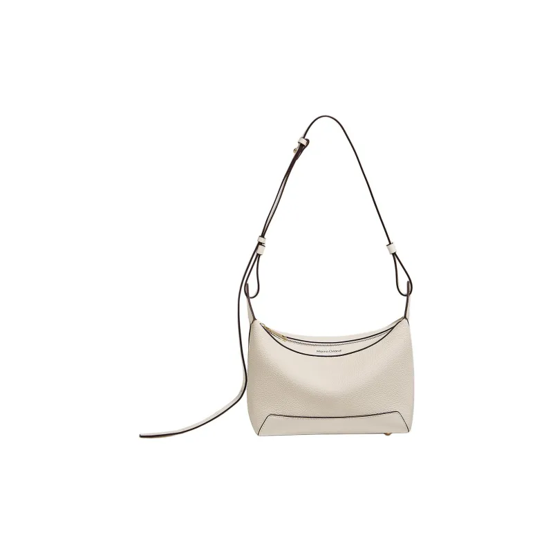 Marino Orlandi Genuine Leather, Top Grain Cow Leather Versatile Casual Crossbody Bag, Shoulder Bag Women's Khaki/White-6