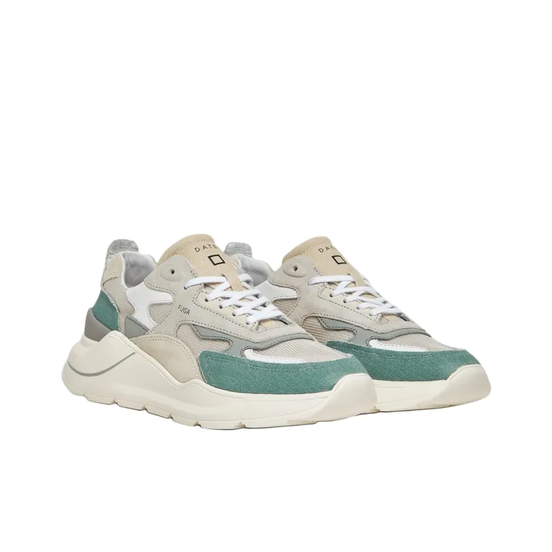 D.A.T.E Fuga Low-Top Casual Shoes Men's Green-2
