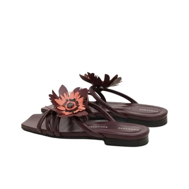 DOROTHEE SCHUMACHER Slide Slippers Women's Red-3