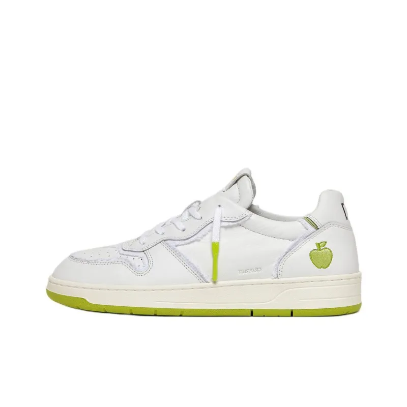D.A.T.E Court Fruit Apple Low-Top Skateboard Shoes Men's White-0