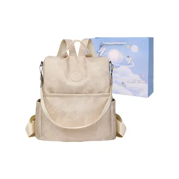 Duoluplo Doron Paul PU Shoulder Bag Backpack Regular Women's Ecru, Blue, Pink, Black, Gray