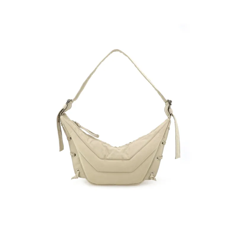 Lemaire Nylon Canvas Portable Crossbody Bag, Shoulder Bag Trumpets Unisex Clay-1