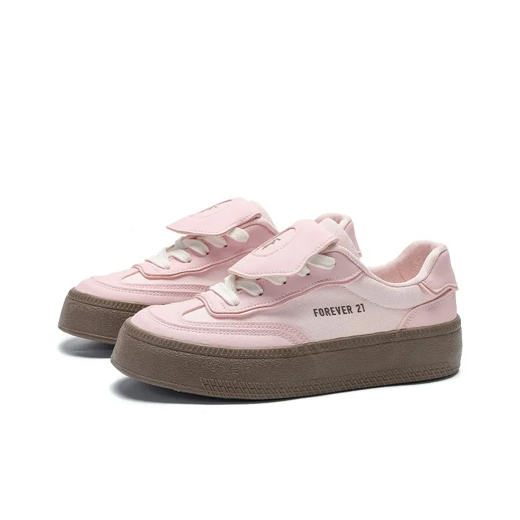 FOREVER 21 Slip Resistant, Abrasion Resistant, Lightweight, Height Increasing Low Top Canvas Shoes Women's-1