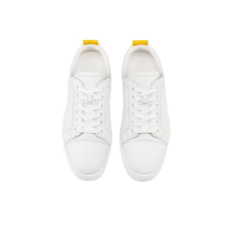CL Fun Louis Junior Low Top Skateboard Shoes Men's White Yellow-3