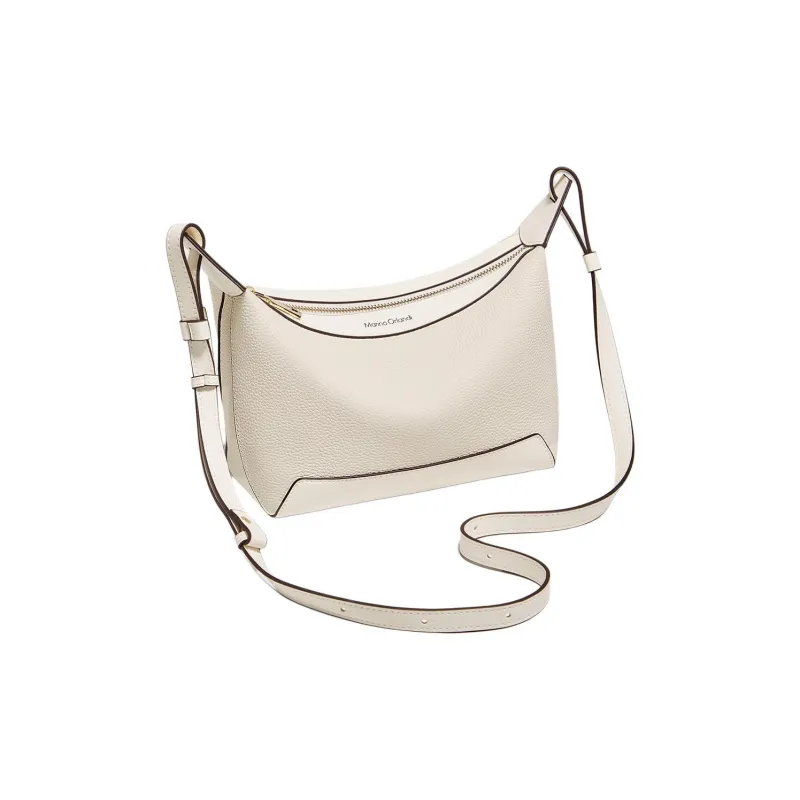 Marino Orlandi Genuine Leather, Top Grain Cow Leather Versatile Casual Crossbody Bag, Shoulder Bag Women's Khaki/White-8