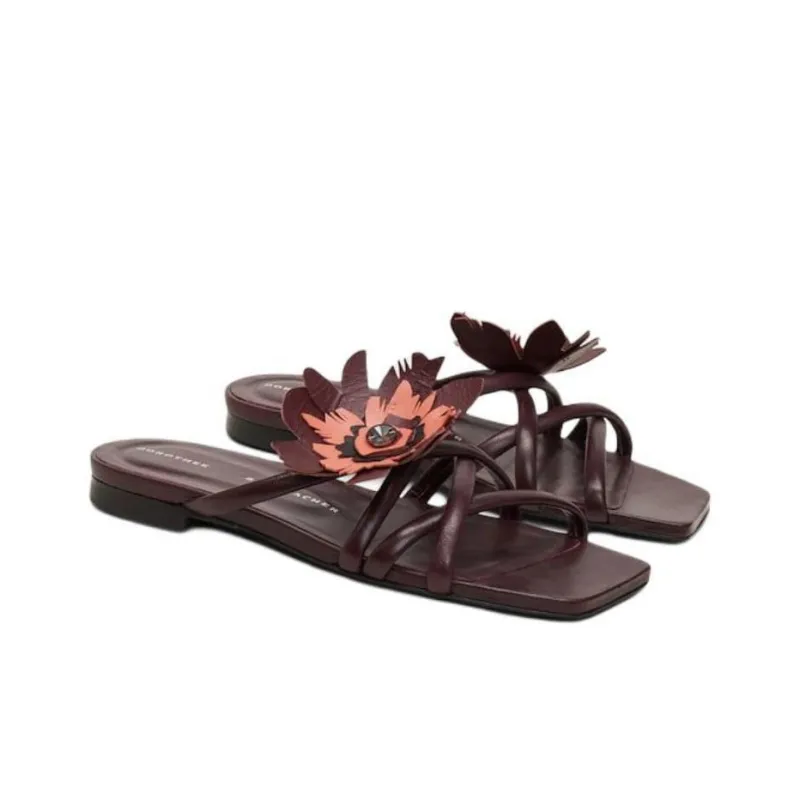 DOROTHEE SCHUMACHER Slide Slippers Women's Red-2