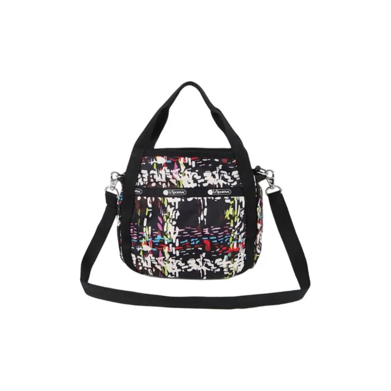 LeSportsac Polyester Shoulder Bag Crossbody Bag Handbag Mini Women's Black & Multicolor-0
