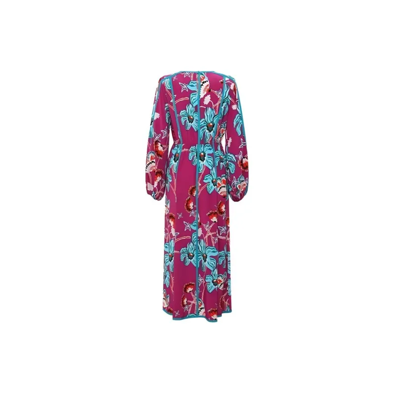 DVF Diane Von Furstenberg Dominique Floral print Midi Dress-1