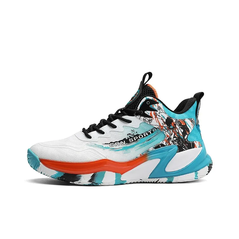 K-bird Cushioning Anti-Slip And Wear-Resistant Mid-Top Basketball Shoes Men's-0