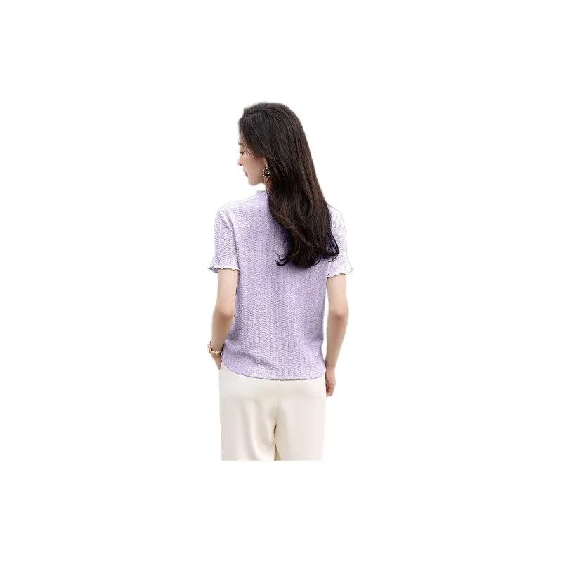 Mo Han Yi Mei T Shirt Women's Purple-1