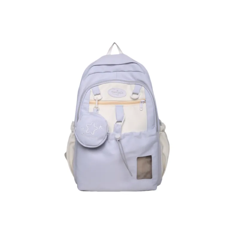 Rainbow Girl Nylon Backpack Regular Women's Black/Yellow/Purple/Pink/Blue-19