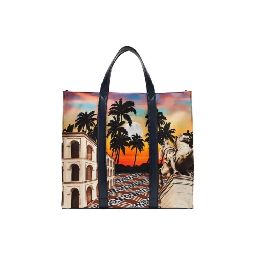 FENDI Polyamide With Calfskin Tote Bag Shopping Bag Shoulder Bag Crossbody Bag Handbag Men
s Multicolor