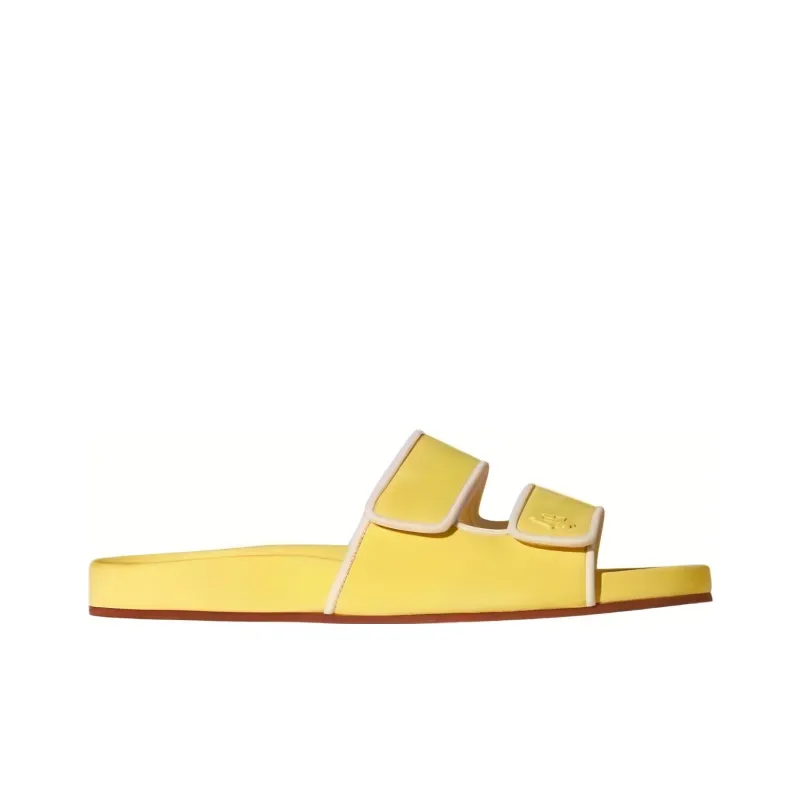 Loro Piana Slide Slippers Women's Yellow-1