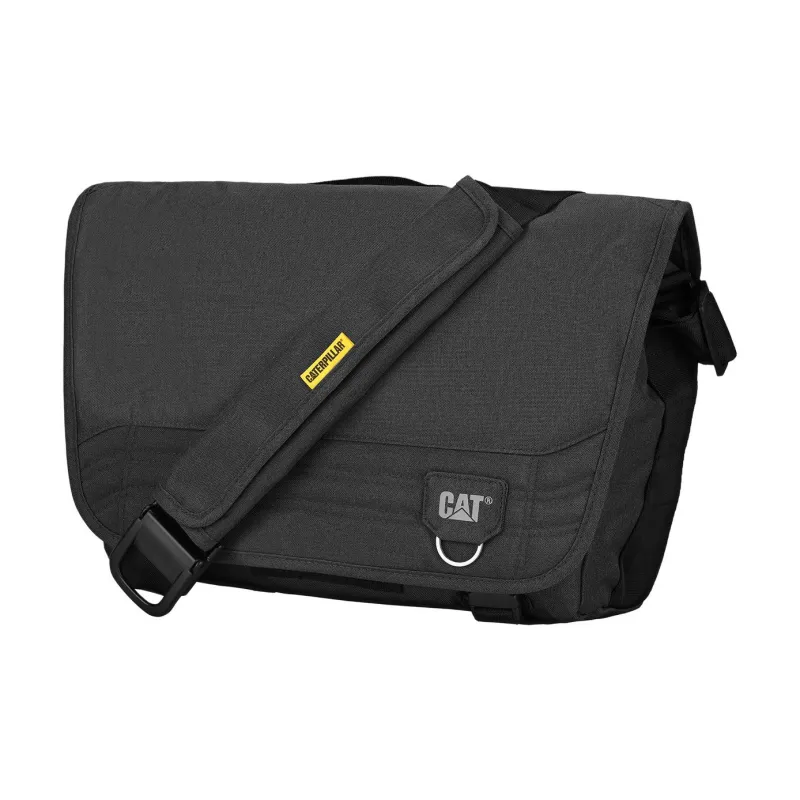CAT Polyester Shoulder Bag, Crossbody Bag Tubas Men's Black Gray-1