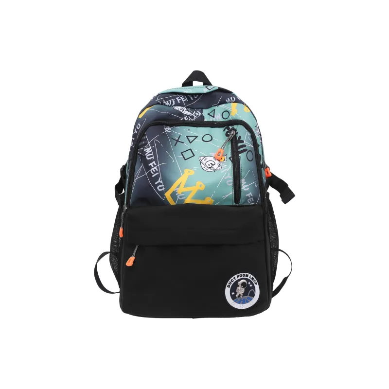 BAODIDAISHU Nylon Fabric Backpack Regular Men's Gray/Green/Blue-3