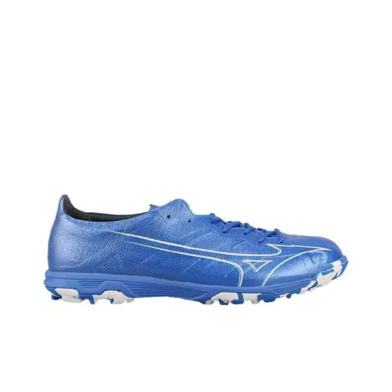 Mizuno Alpha TF Rubber Broken Studs Artificial Ground Breathable Soccer Shoes Men's Blue-1