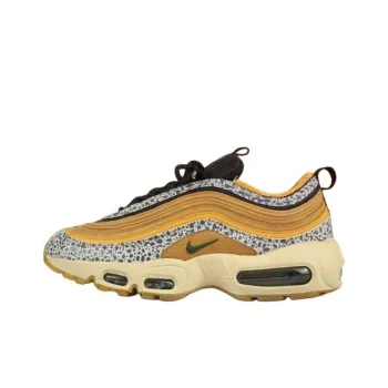 Nike Air Max 97 Cushioning Anti-Slip And Wear-Resistant Low-Top Casual Running Shoes Unisex Tan