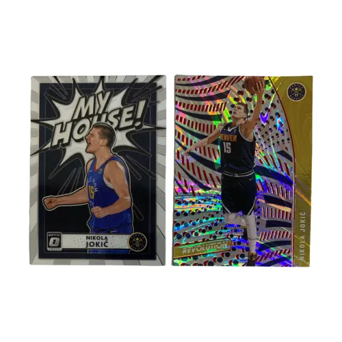 PANINI 2020 21 Nuggets Nikola Jokic Teca+Silver Fold Teca Player Card Pass Sports Cards 2 Pcs