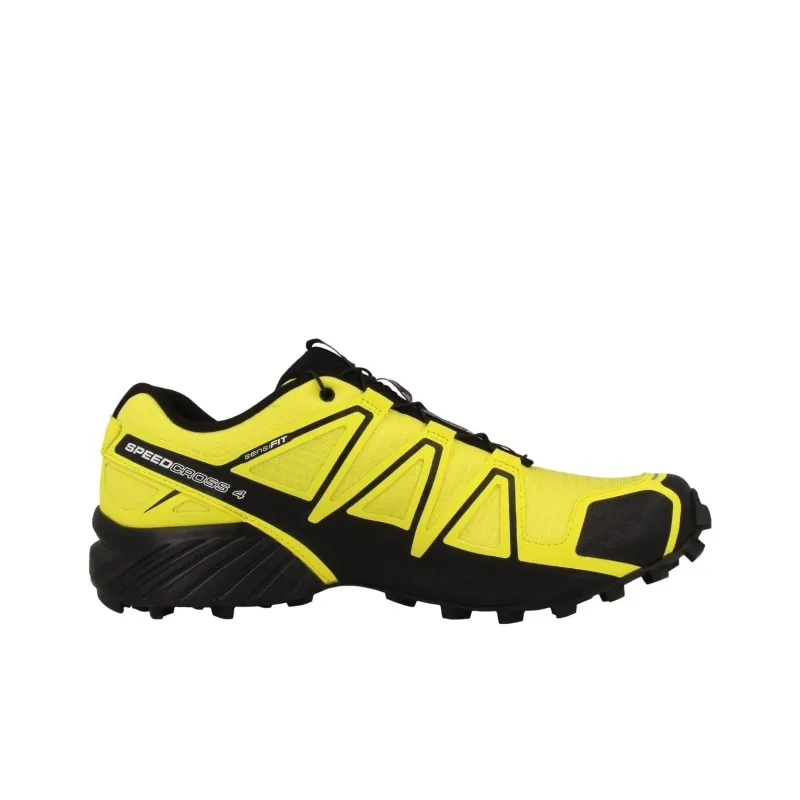 SALOMON Speedcross 4 Abrasion Resistant Low Top Running Shoes Men's Yellow-1