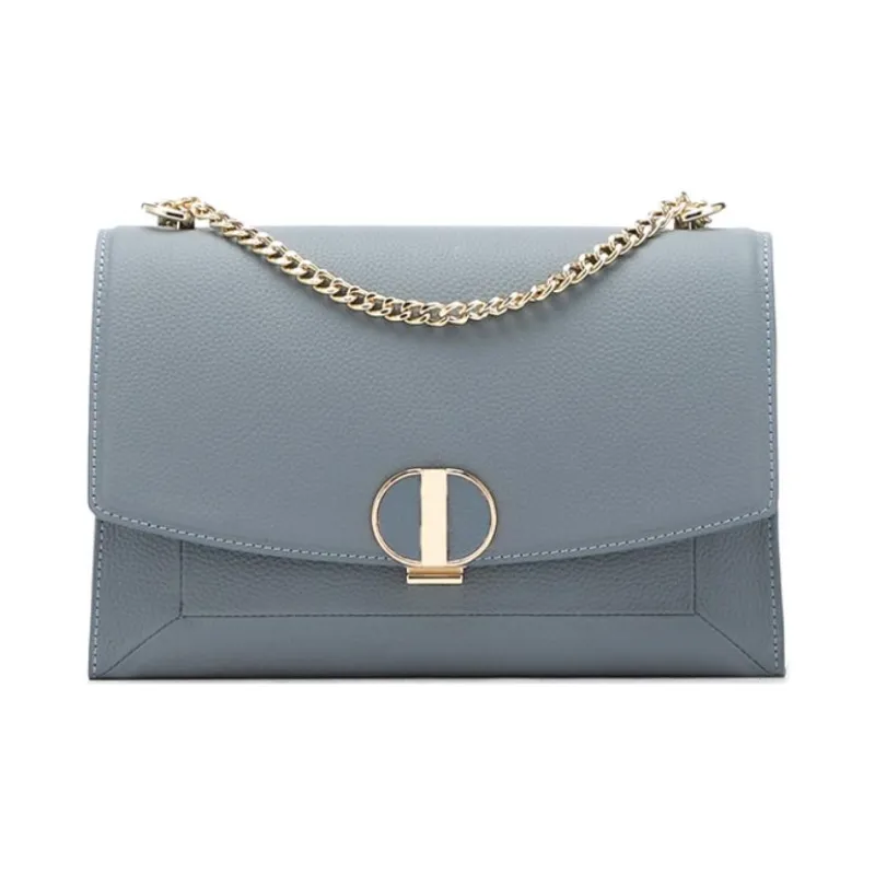 RED DRAGONFLY Cow Leather Shoulder Bag, Crossbody Bag, Handbag Small Size Women's Ecru/Blue/Black/Gray-3