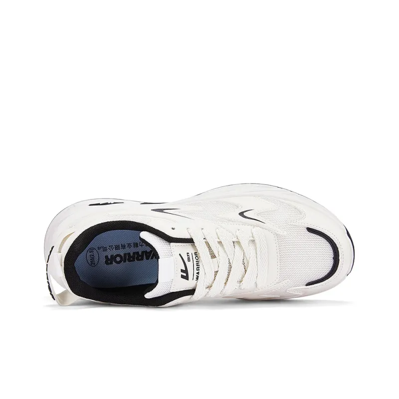 WARRIOR Chunky Sneakers Men Low Top White Black-2