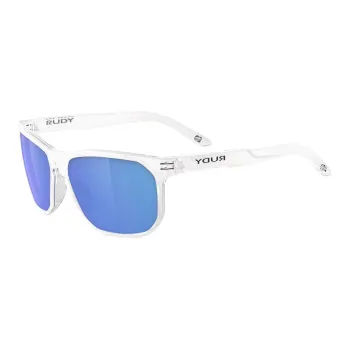 RUDY PROJECT Synthetic Fiber Rectangular Sunglasses Unisex White
