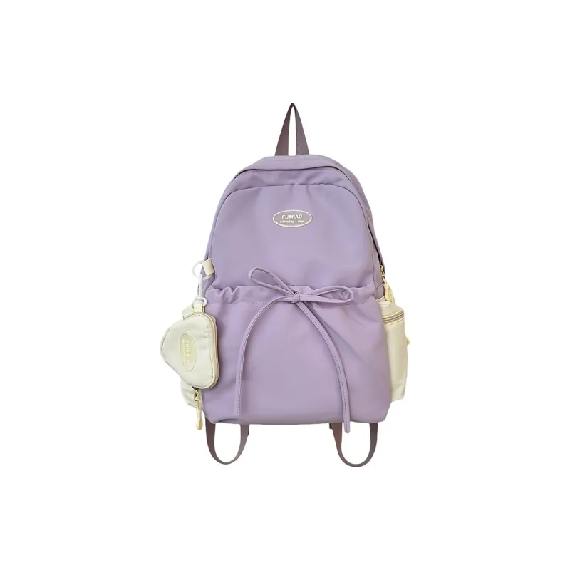 KAMLUI Nylon Fabric Backpacks Backpack Regular Unisex Pink Purple-9