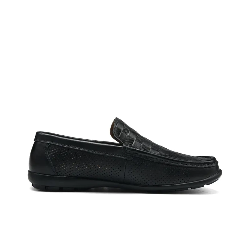 SEPTWOLVES Gommino Loafers Men Black/White-5