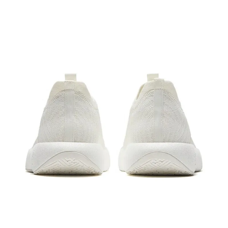 Anta Wear Resistant Slip Resistant Low Top Casual Shoes Men's White-3