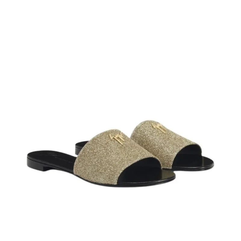 Giuseppe Zanotti Shirley Appliqué logo Slides Women's-2