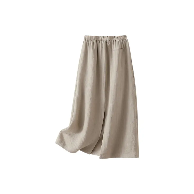 IHIMI Casual Long Skirt Women's Ancient Apricot-1