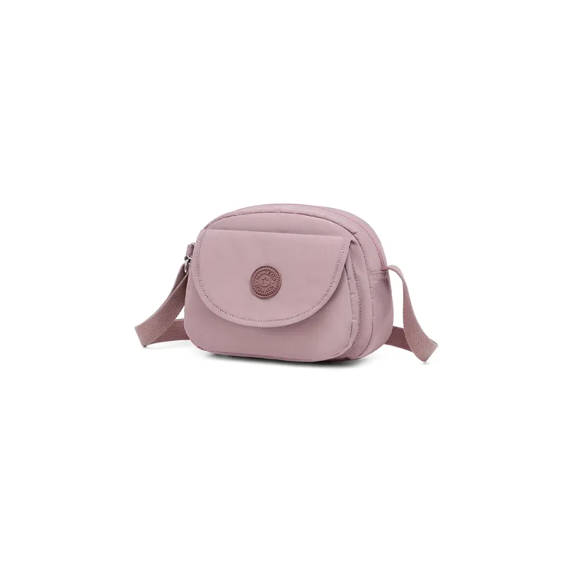 MAKEUP KITTEN Nylon And Synthetic Leather Shoulder Bag Crossbody Bag Regular Women's Black/Pink Purple-2
