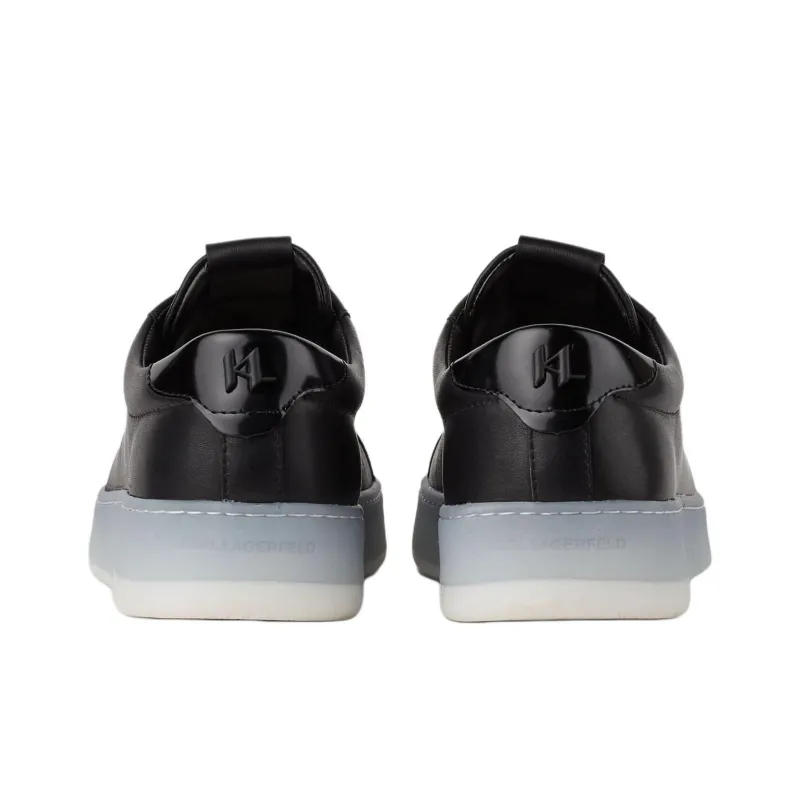 KARL LAGERFELD Kourt III Low Top Skateboard Shoes Men's Black-4