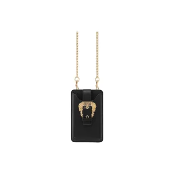 VERSACE JEANS COUTURE Artificial Leather Shoulder Bag Crossbody Bag Mini Women's Black