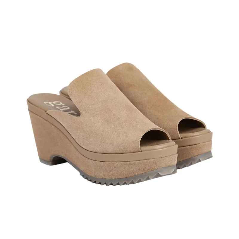 Pedro García Other Slip-Resistant Slide Slippers 6cm Women's Beige-3