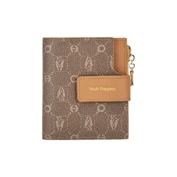 Hush Puppies Synthetic Leather Wallet Mini Women's Khaki/Beige Apricot