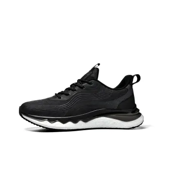 AOKANG Running Shoes Men Low Top Black/Black White