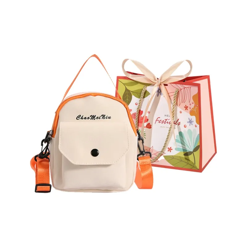 Cwatcun Nylon Shoulder Bag Women's White/Black/Brown/Green-0