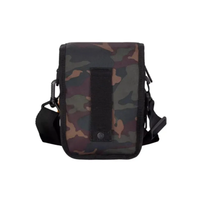 CAT Polyester Shoulder Bag, Crossbody Bag Medium Size Men's Black/Green Camouflage/Blue-9