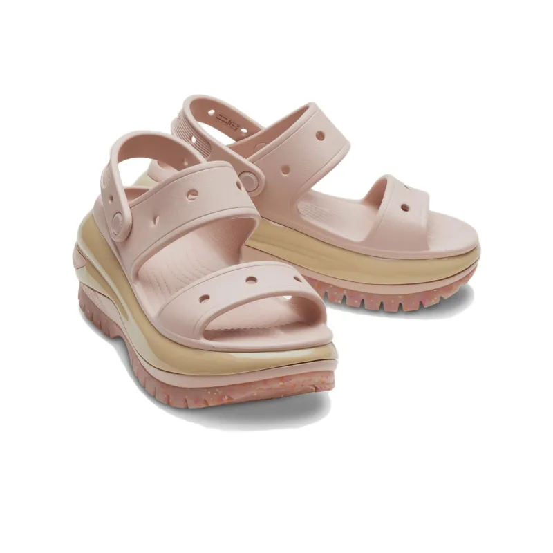 Crocs Classic Mega Crush Strap Sandals Women's Pink-2
