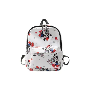 Disney Nylon Backpack Unisex White Beige Pink Blue