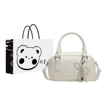 NX DOUGHNUT PU Portable Crossbody Bag Shoulder Bag Women's Ecru Silver Black Burgundy