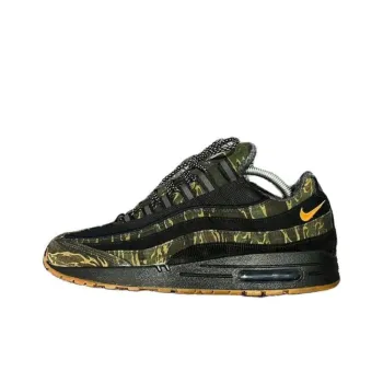 Nike Air Max 95 Cushioning Anti-Slip And Wear-Resistant Low-Top Casual Shoes Unisex Black Green