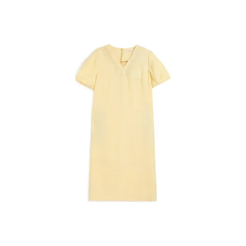 PUKKA Short-Sleeved Dresses Women's Yellow Jasmine