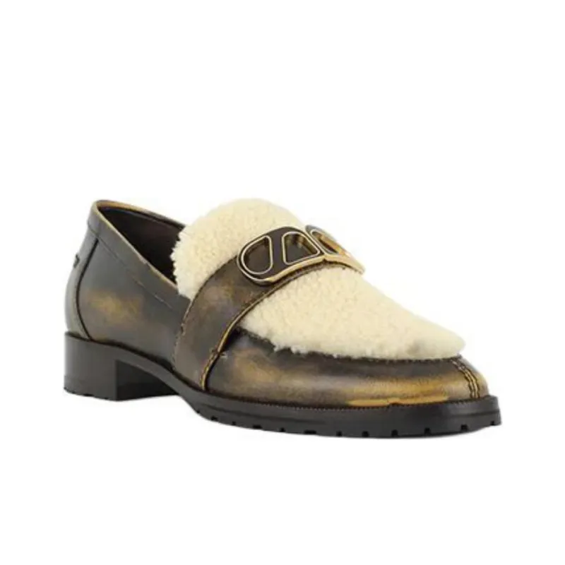MAISON SKORPIOS Blair Loafers Women's Dark Gold-2