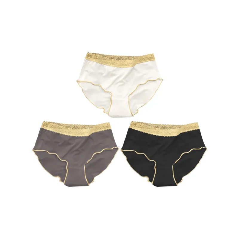 Flowers In Water Underpants Women's 3 Pack-0