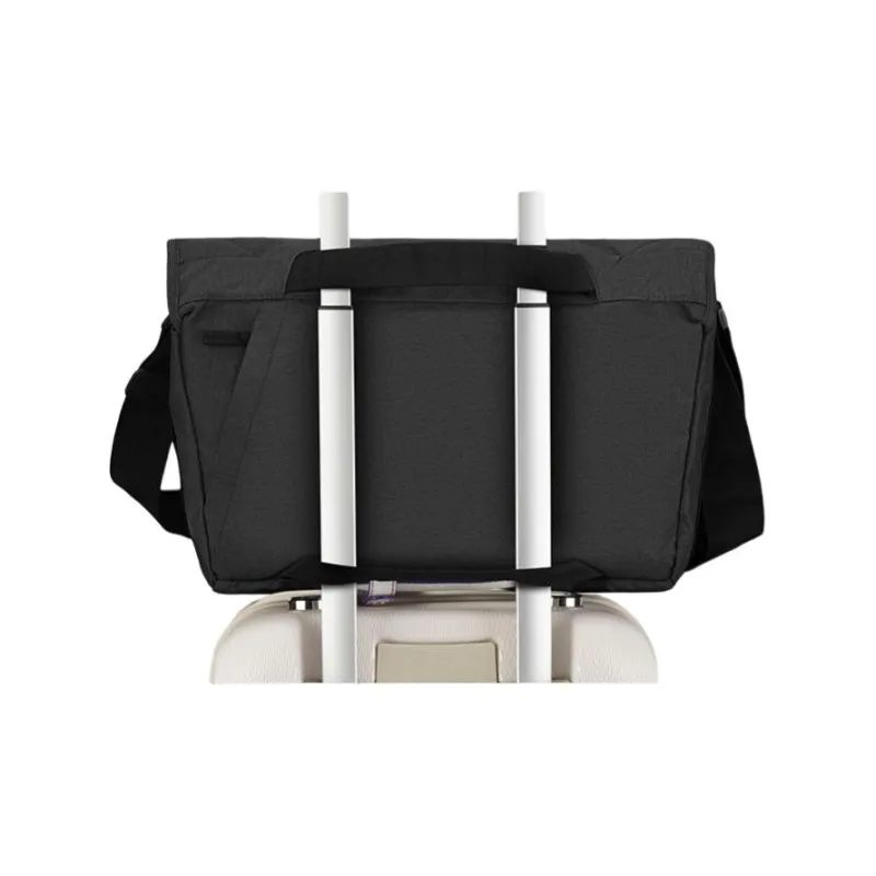 CAT Polyester Shoulder Bag, Crossbody Bag Tubas Men's Black Gray-9