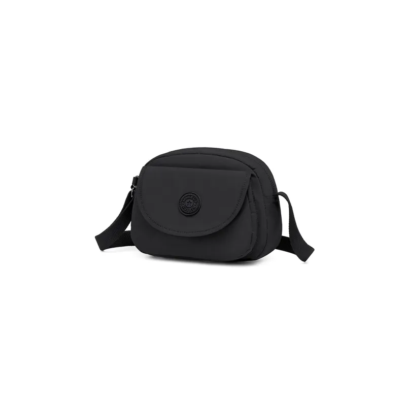 MAKEUP KITTEN Nylon And Synthetic Leather Shoulder Bag Crossbody Bag Regular Women's Black/Pink Purple-11