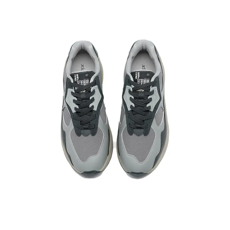 XTEP Lightyear Wear resistant And Lightweight Low Top Casual Shoes Men's Gray Black-4